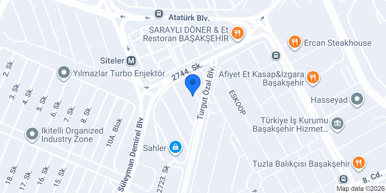 Işıldar Plastik ve Aydınlatma A.Ş. konumu
