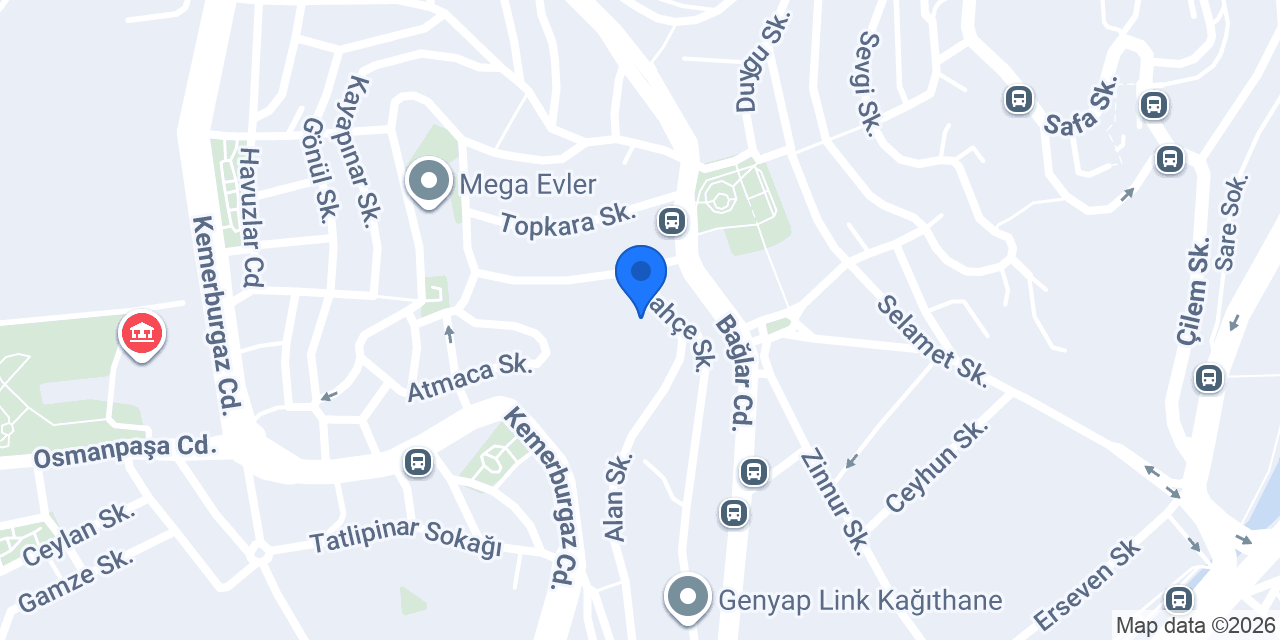 Kağıthane tekel konumu