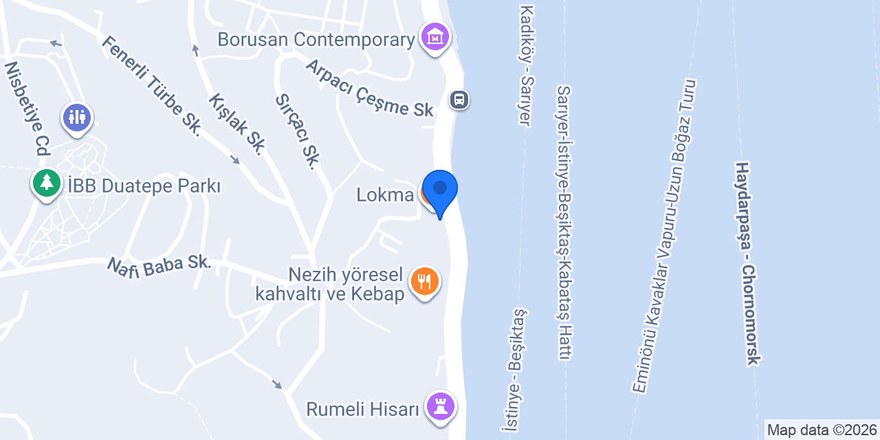 Rumeli Hisar Büfe konumu