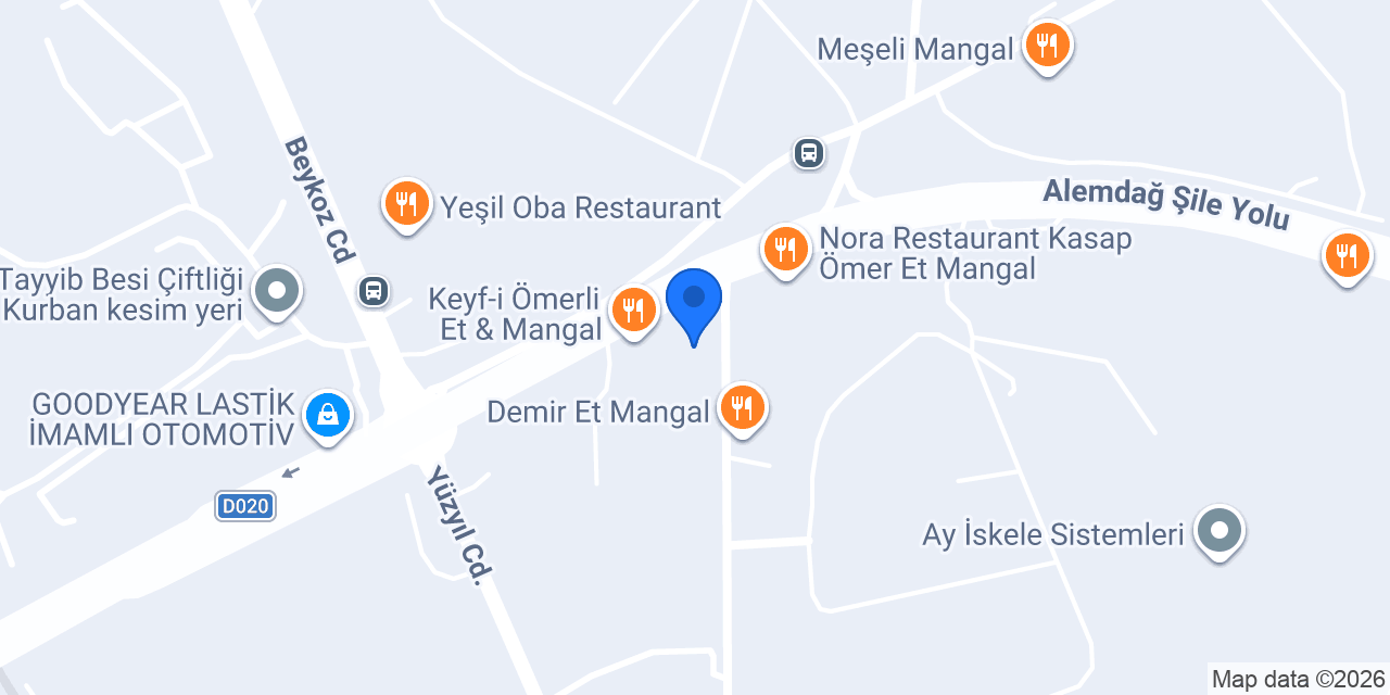 Markabahçe Restaurant Ömerli konumu