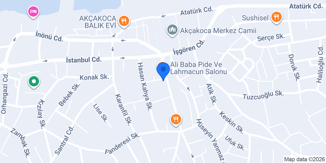 Turan Fırın pasta & cafe konumu