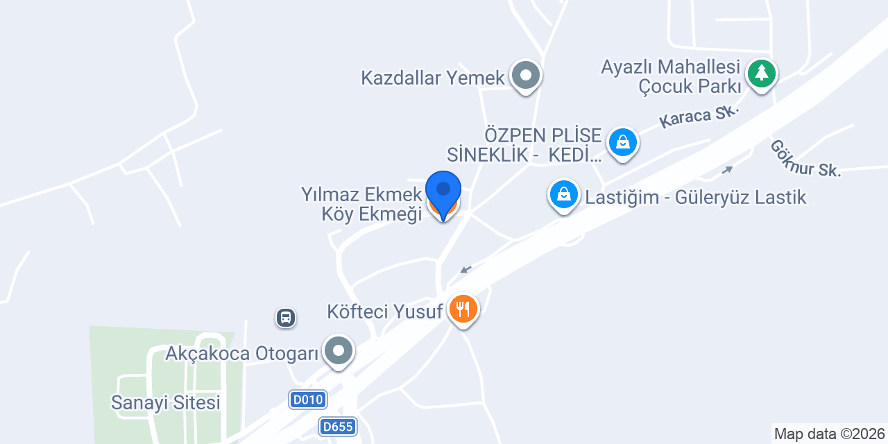 Yılmaz Ekmek Köy Ekmeği konumu