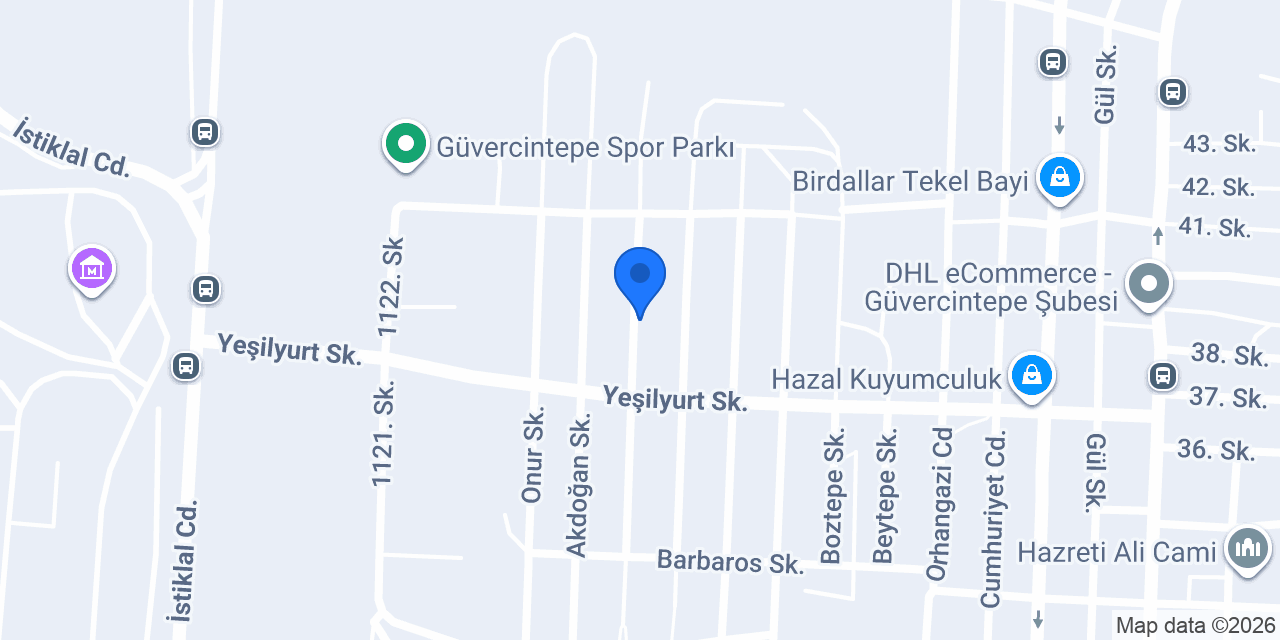 mavi yeşil konumu
