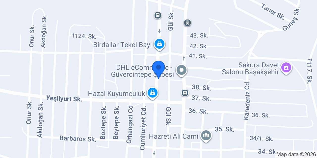 Çetinkaya Oto Lastik konumu