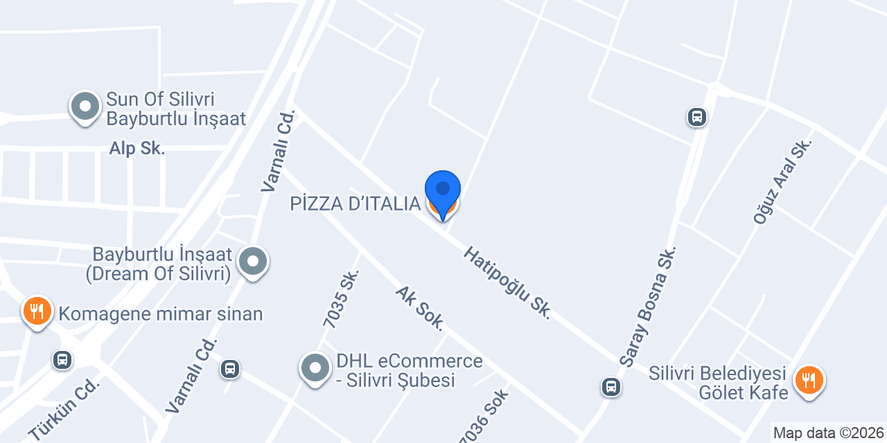 PİZZA D’ITALIA konumu