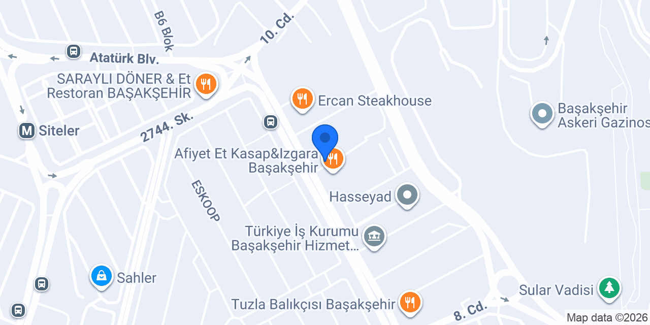 Baazen Baklava - Başakşehir konumu