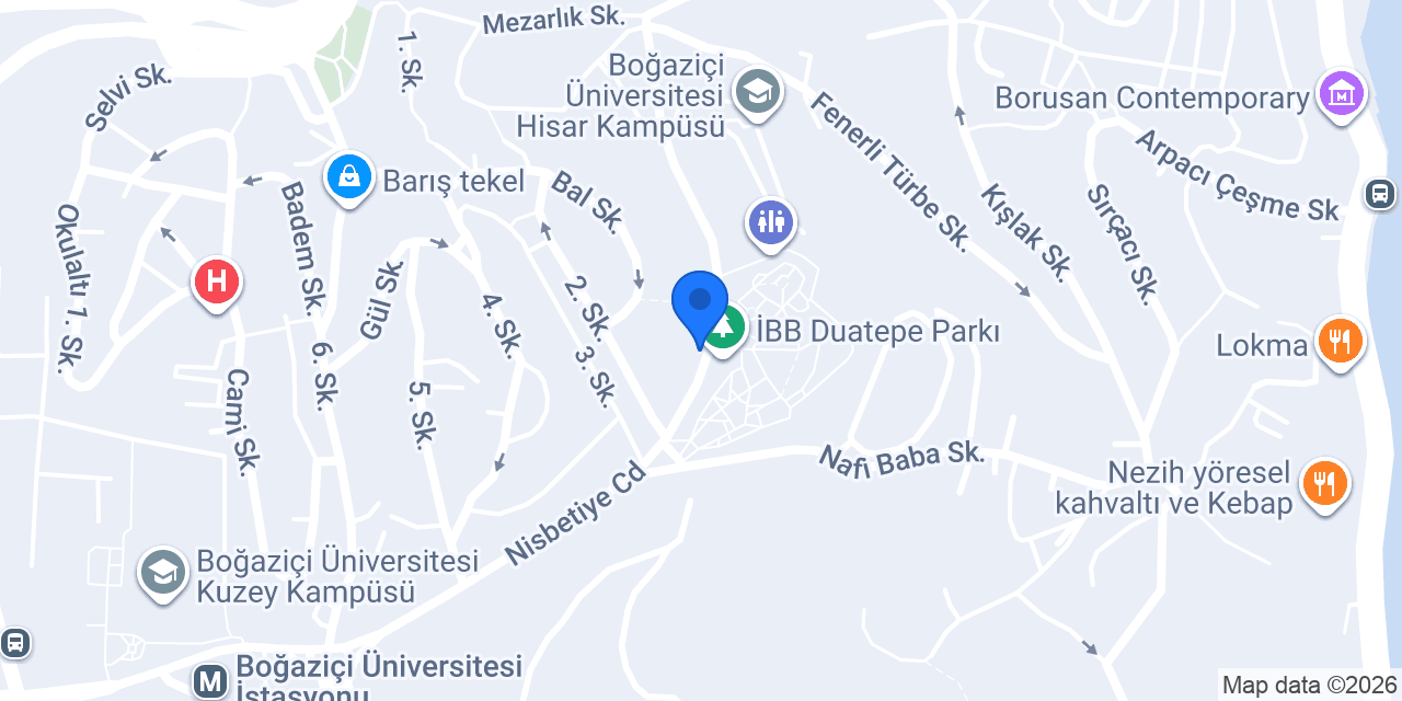 Bahçe Cafe Hisarüstü konumu