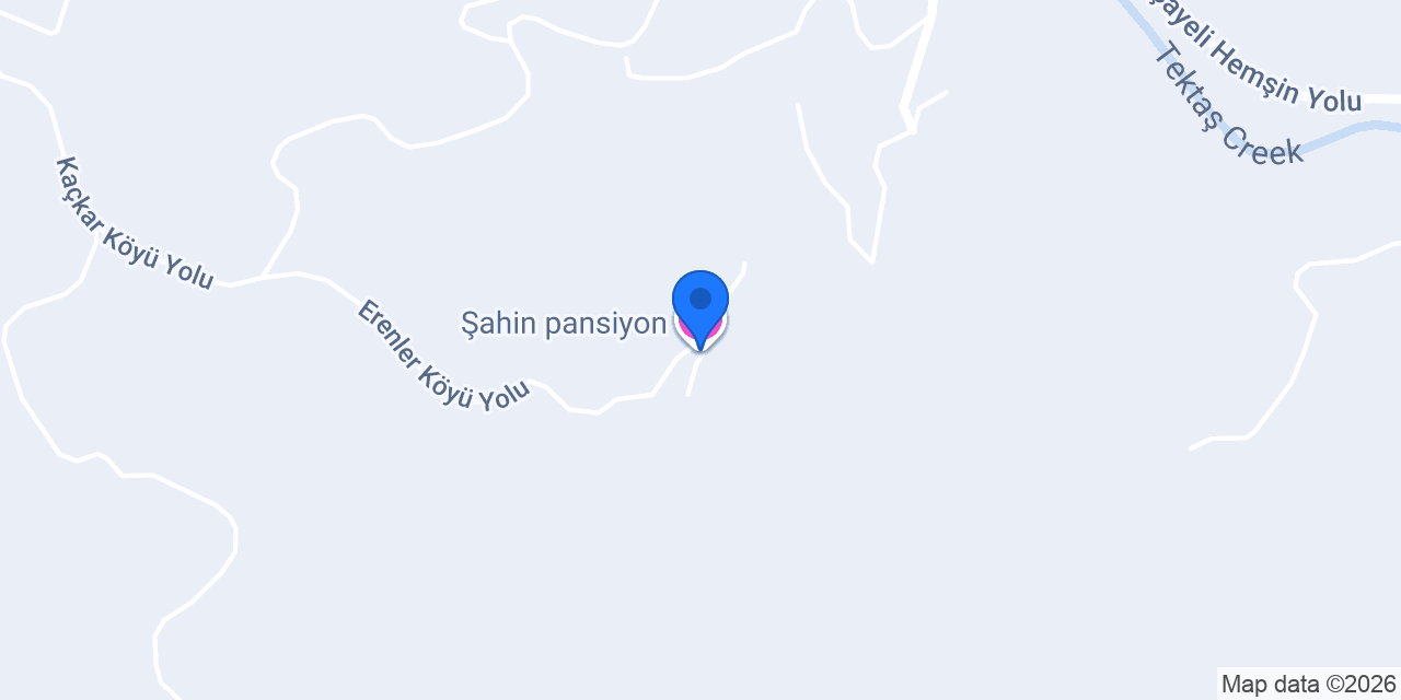 Şahin pansiyon konumu