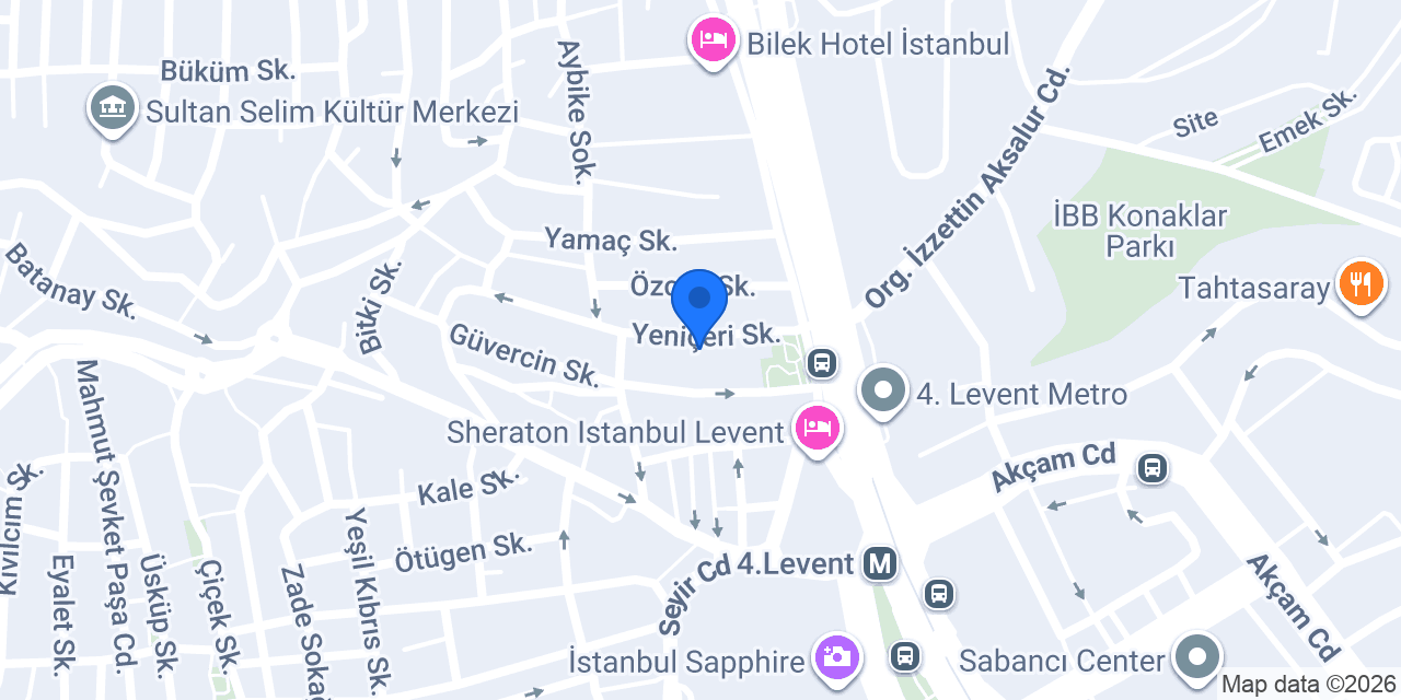 Dante Kitabevi konumu