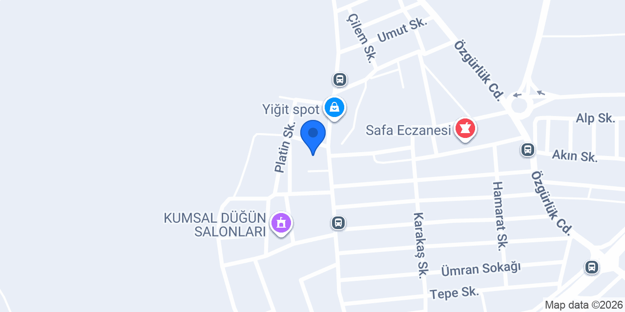 ARTI ALÜMİNYUM CAM konumu