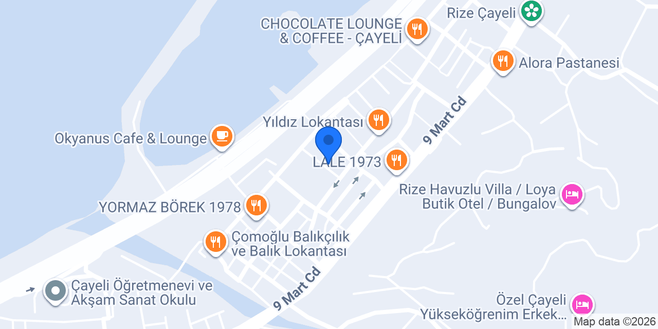ÇAYELİ TÜTÜN DÜNYASI konumu