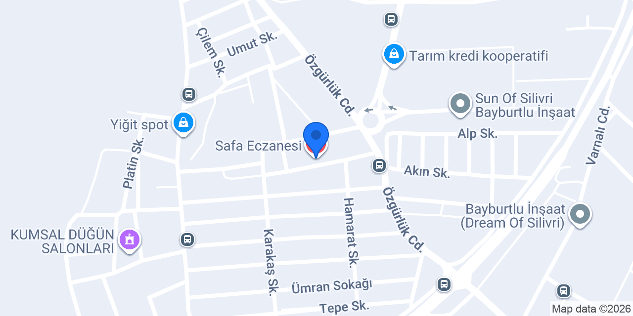 Safa Eczanesi konumu