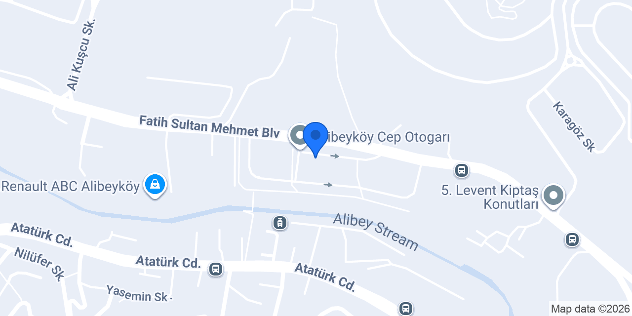 ALİBEYKÖY OTOGAR İŞLETMELERİ A.Ş konumu