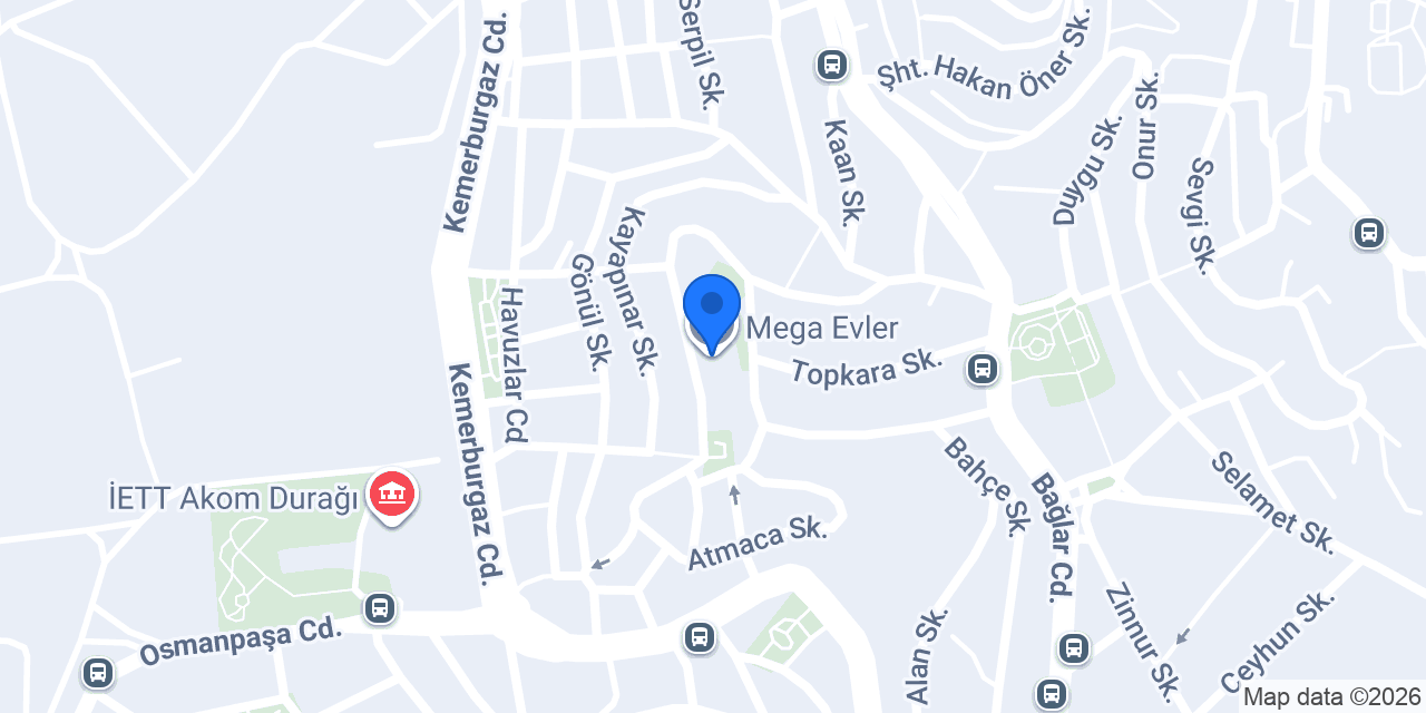 Mega Evler konumu