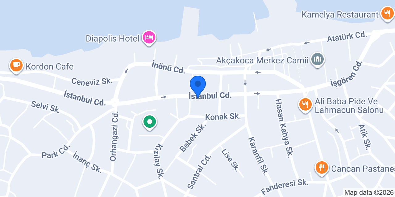 ÇİÇEK DÜNYASI AKÇAKOCA konumu