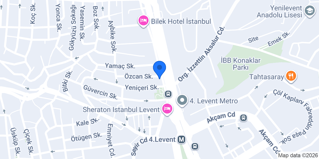 TEB 4. Levent Şubesi konumu