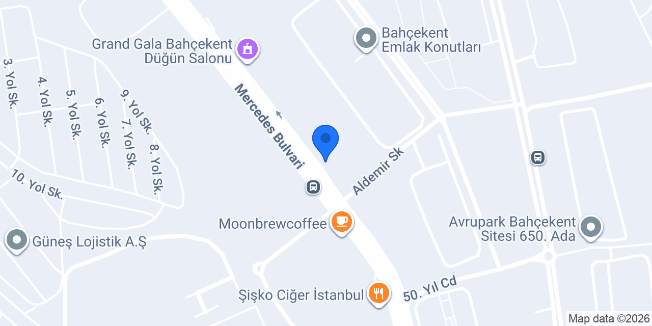 BAHÇEKENT ÇİÇEK konumu