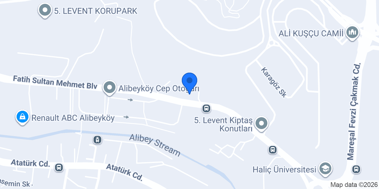 Halkbank Alibeyköy Şubesi konumu