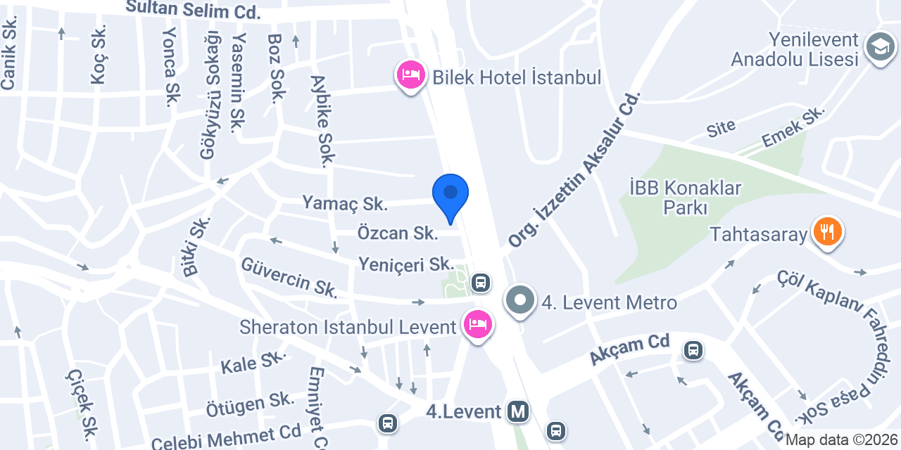 DenizBank 4. Levent Şubesi konumu