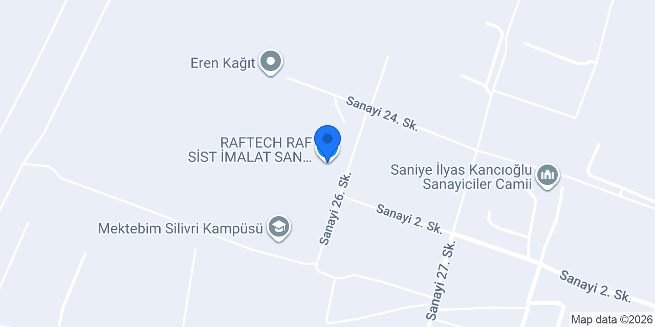 RAFTECH RAF SİST İMALAT SAN TİC.LTD.ŞTİ konumu
