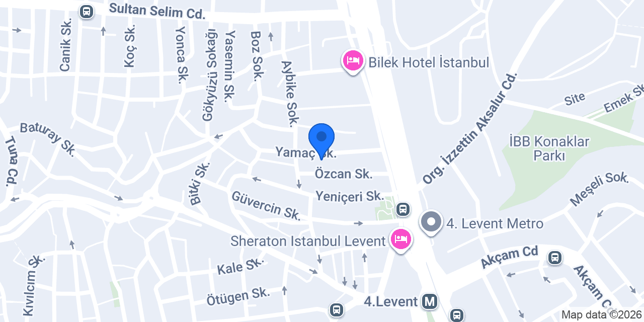 4Levent Suites konumu