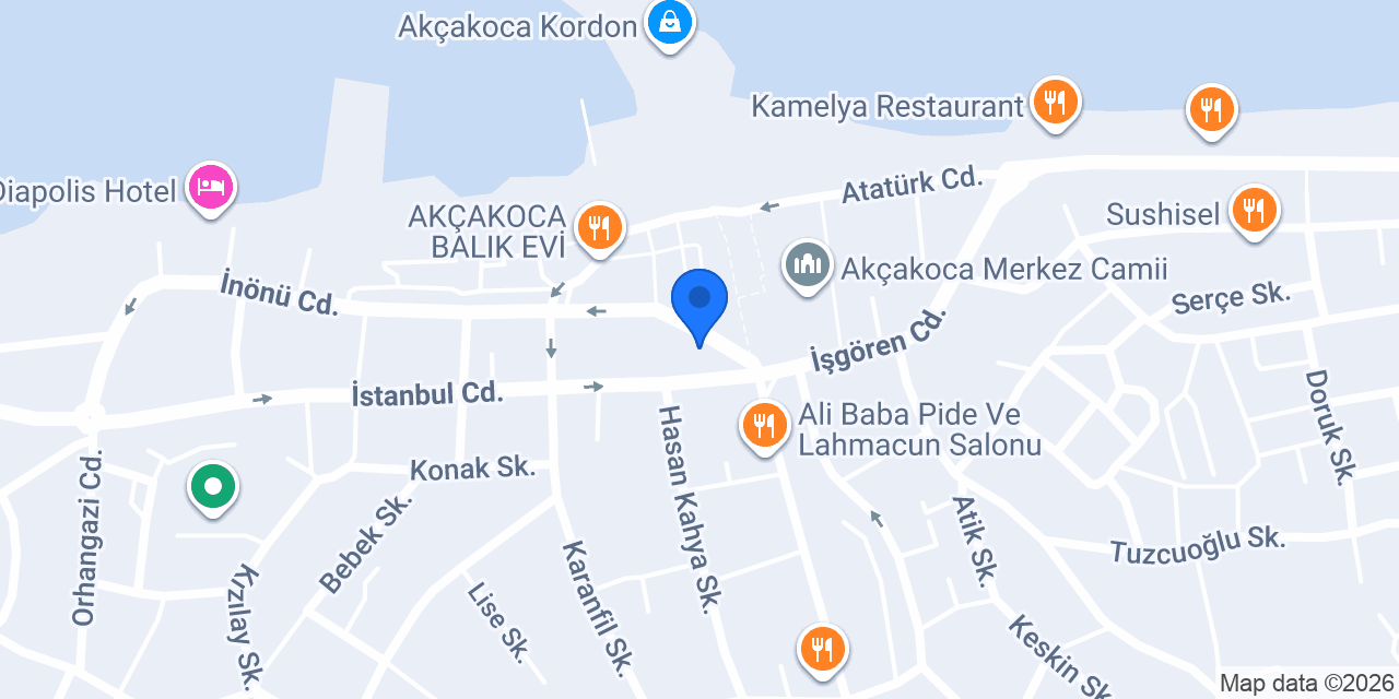 Beyler konağı Akçakoca konumu