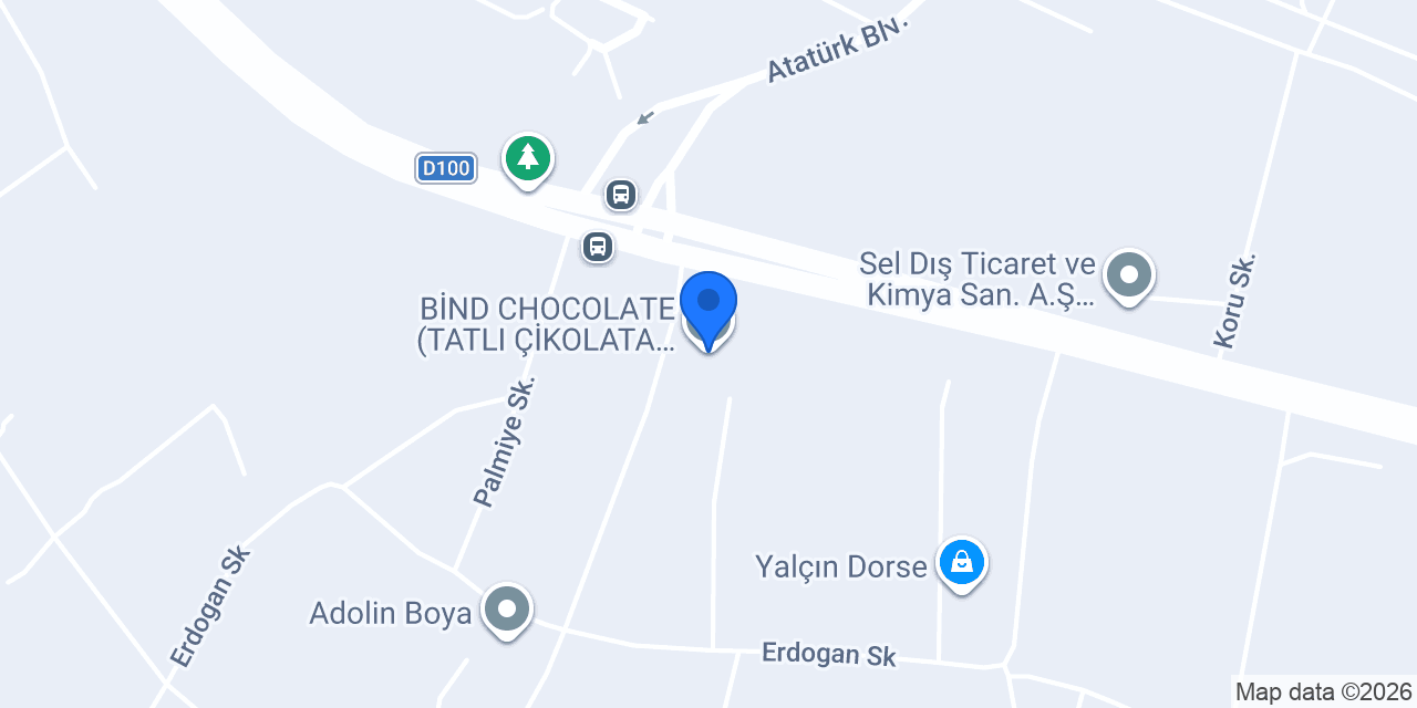BİND CHOCOLATE (TATLI ÇİKOLATA SAN. VE TİC. A.Ş) konumu