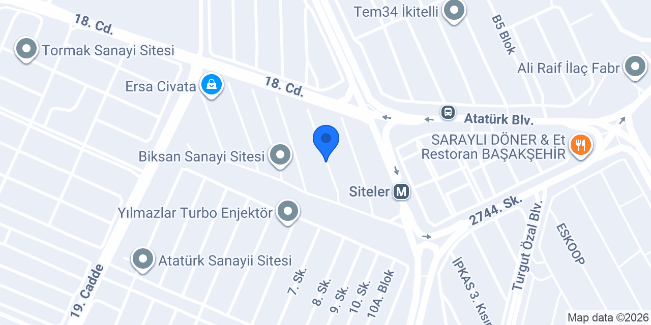 MEKA Pnömatik Hidrolik A.Ş. konumu