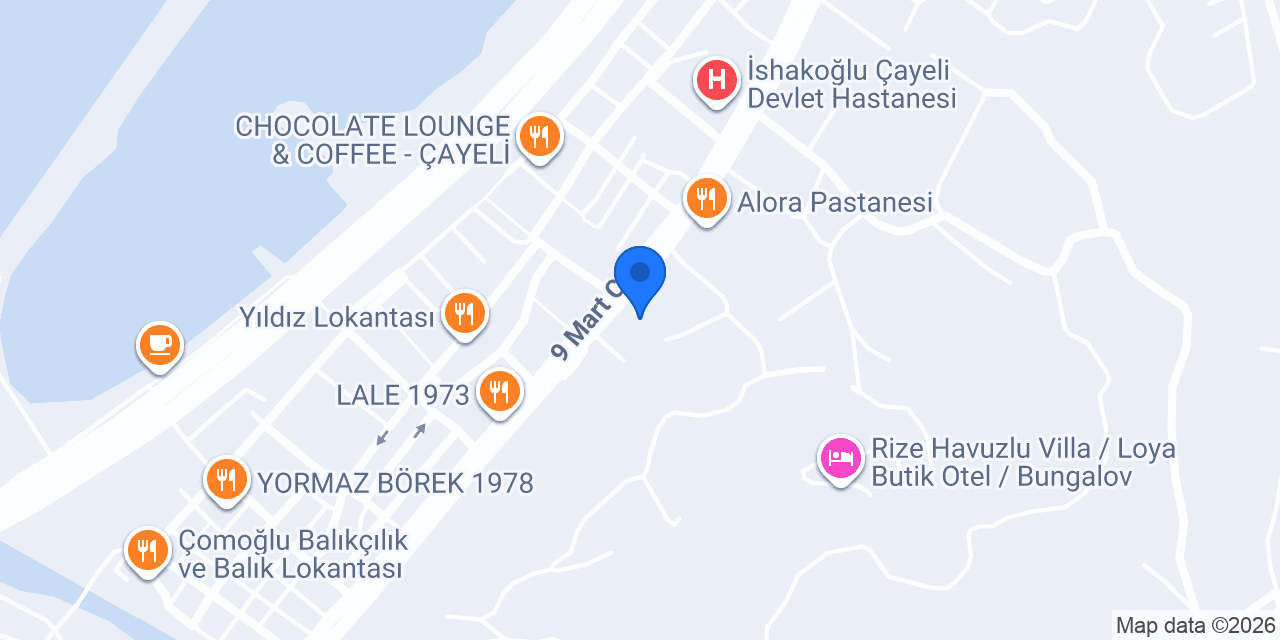 Çayeli Çiçek Taxi konumu