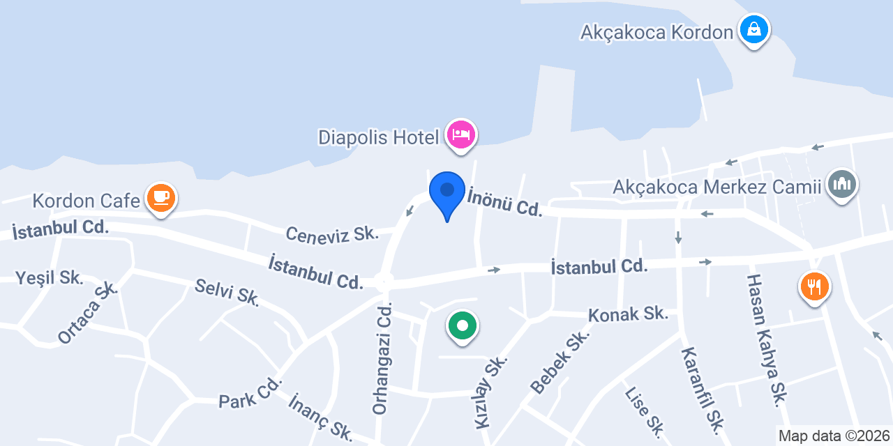 Akçakoca Belediyesi konumu