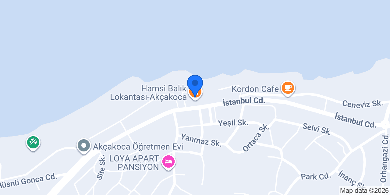 Hamsi Balık Lokantası-Akçakoca konumu