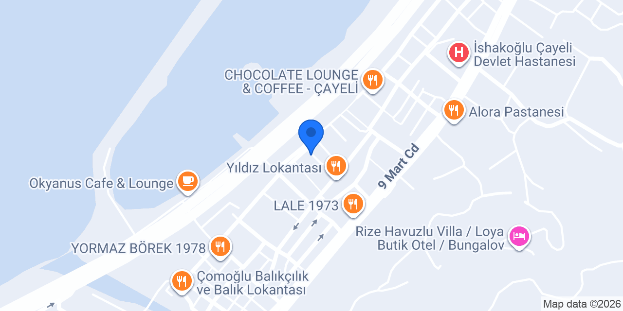 Çayeli Hanımeli Ev Yemekleri konumu