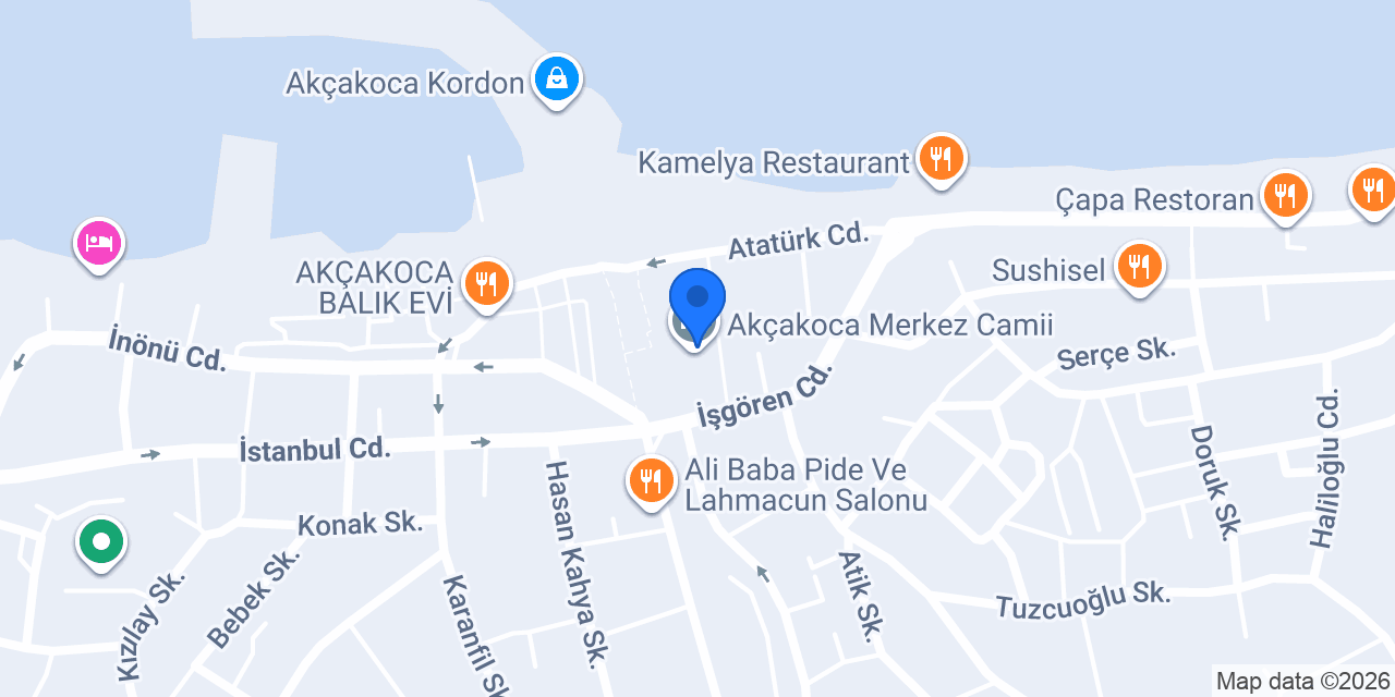 AKCAKOCA ANAHTAR ÇİLİNGİR konumu