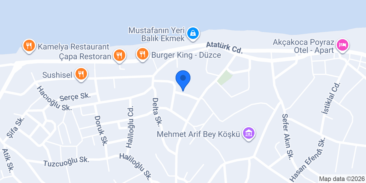 Akçakoca Kız Teknik Ve Meslek Lisesi konumu