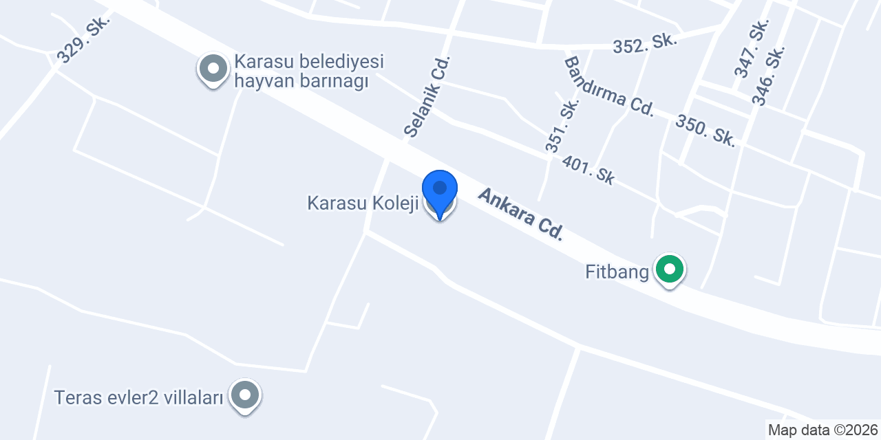 Karasu Koleji konumu