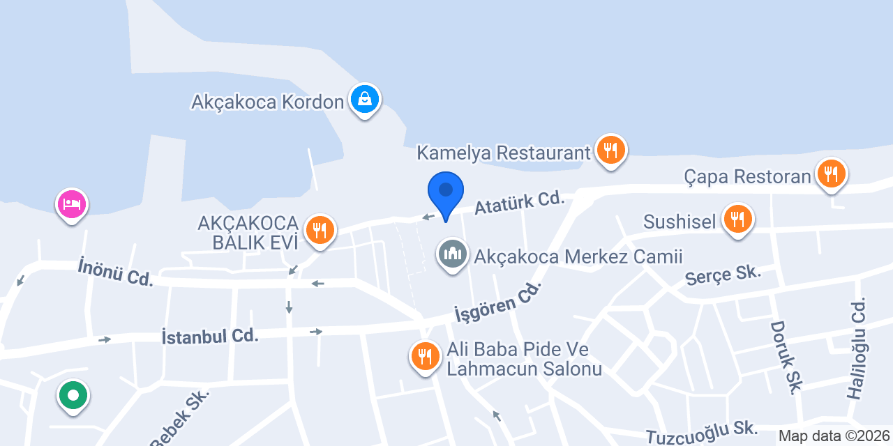 Akçakoca Kaymakamlığı konumu