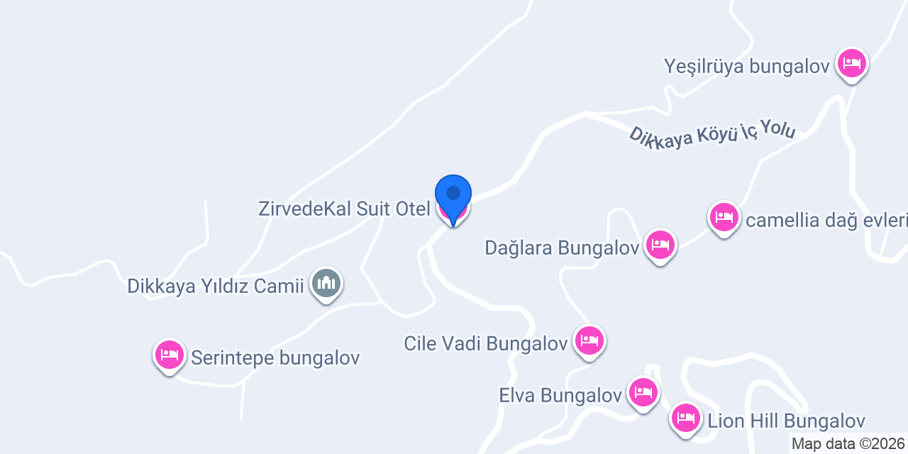 ZirvedeKal Suit Otel konumu