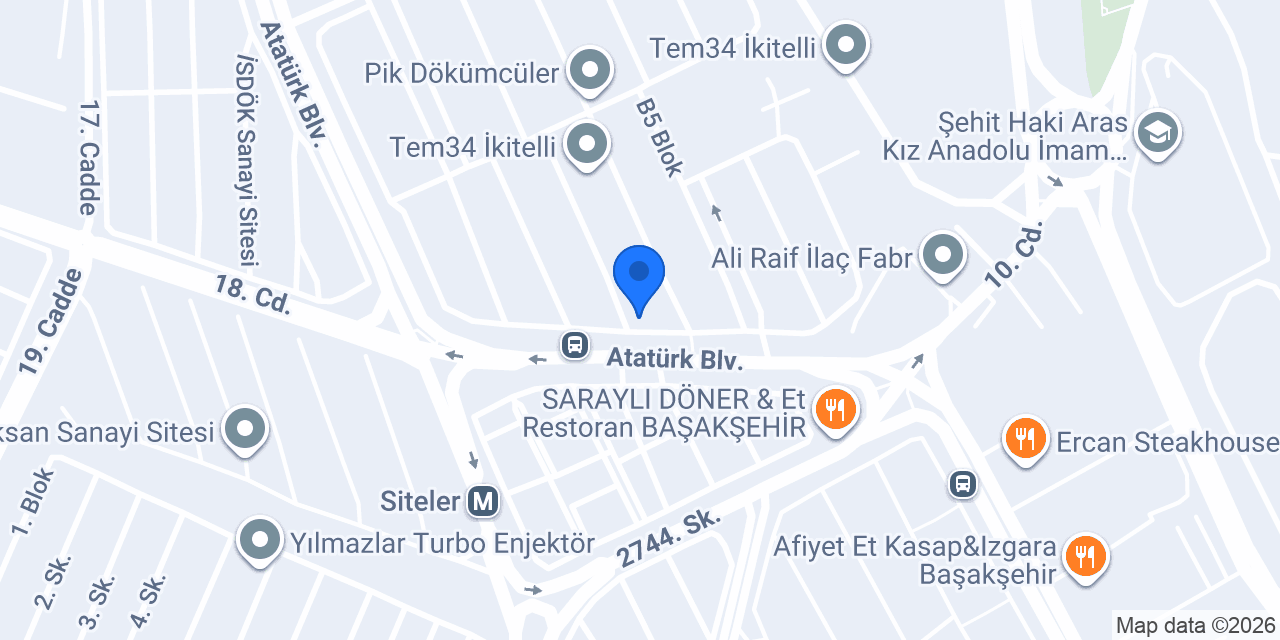 TEKSCHEM Tekstil Kimyasalları konumu