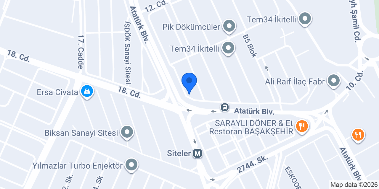 Akre Depo Ltd. Şti. konumu