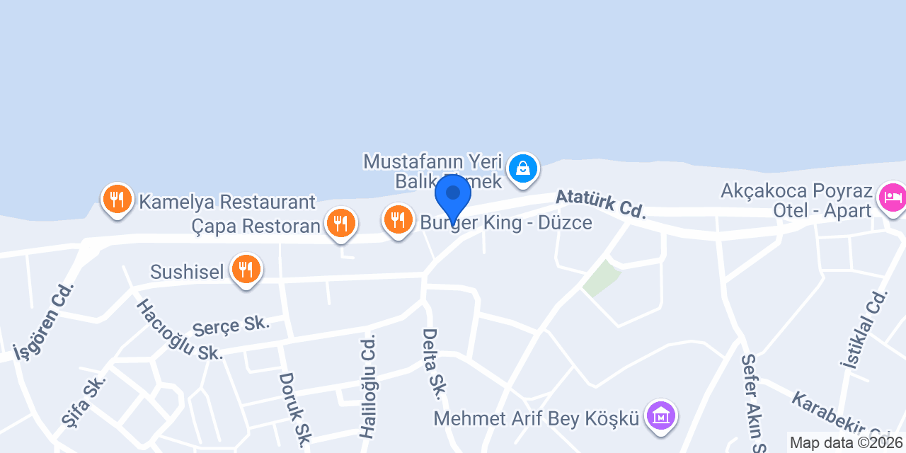 Döner XL Akçakoca konumu