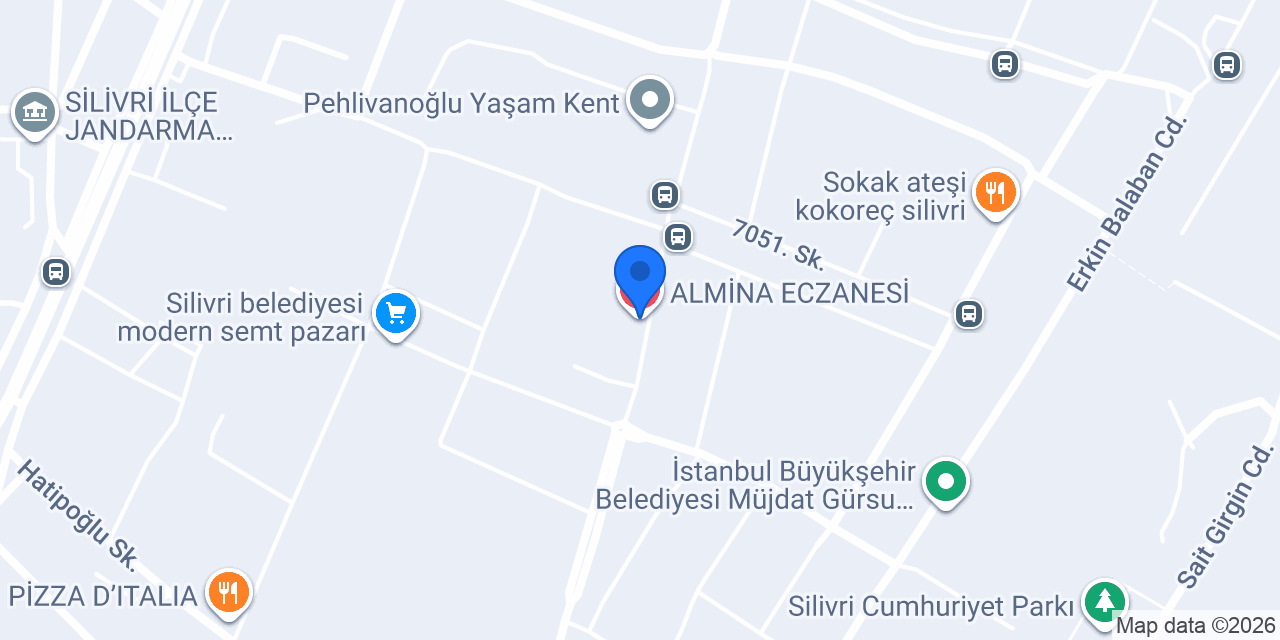 ALMİNA ECZANESİ konumu