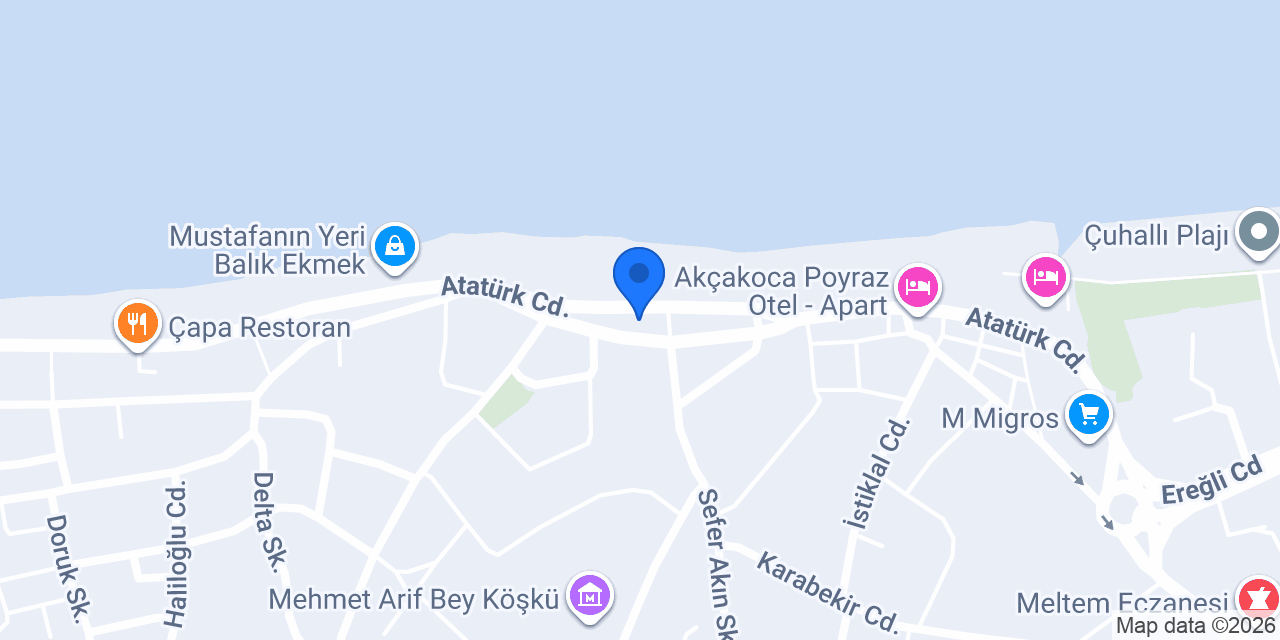 Akçakoca dondurma konumu