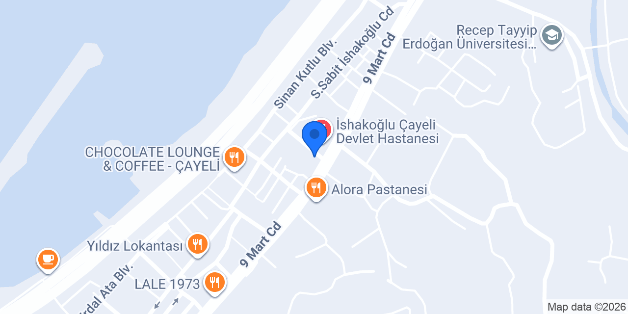 Çayeli Hastane Taksi konumu