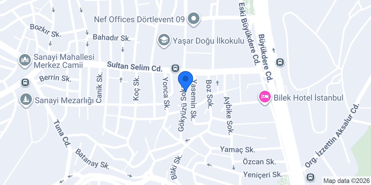 Tasarım Atolyem Terzi konumu