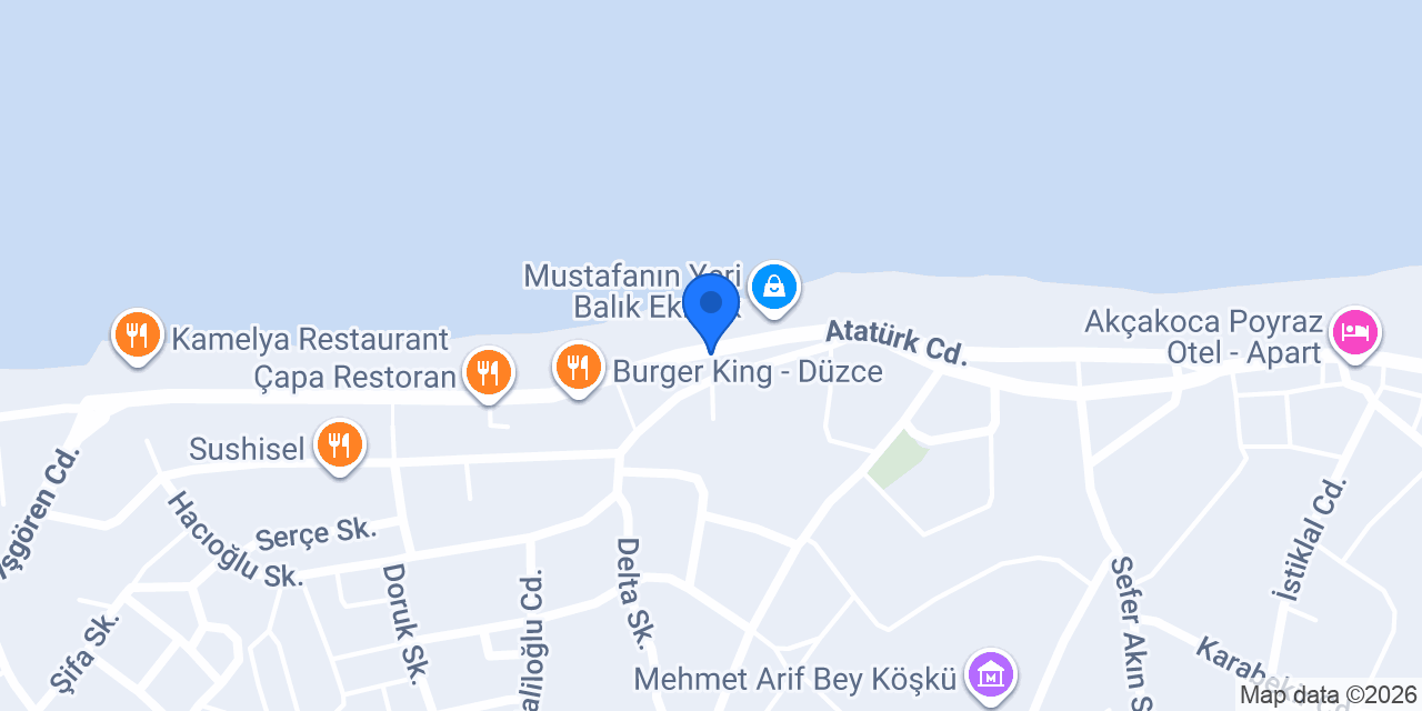 Oses Çiğköfte Akçakoca konumu