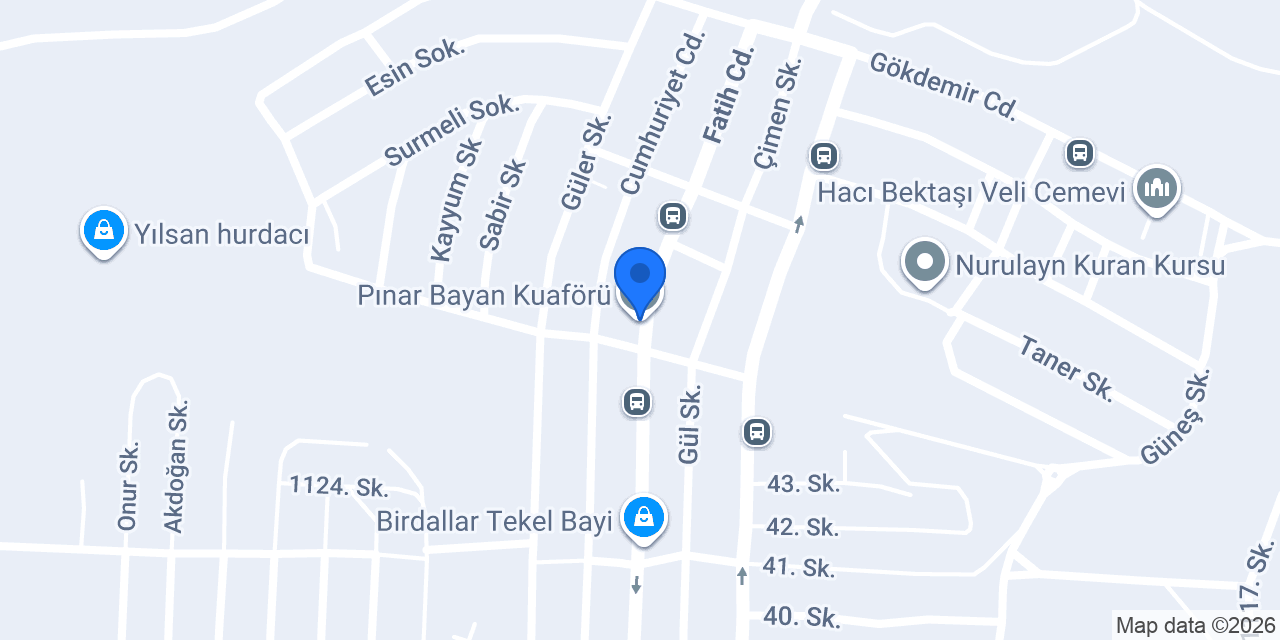 Pınar Bayan Kuaförü konumu