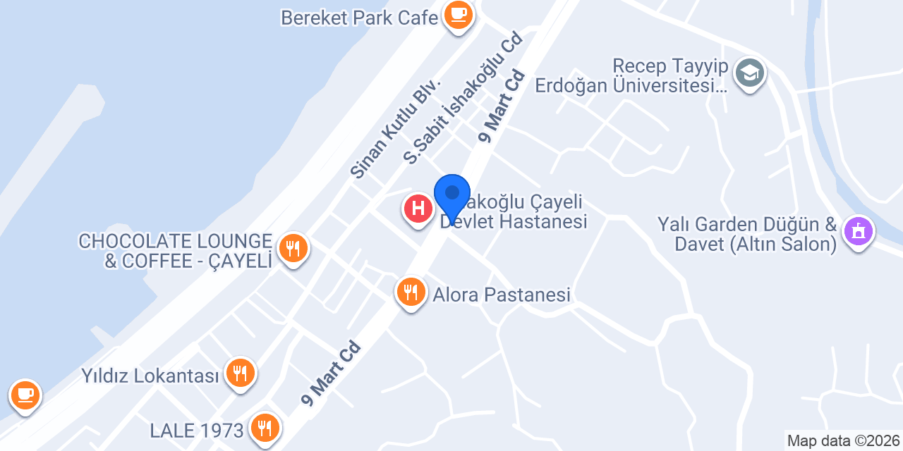 MY RENTAL RİZE ÇAYELİ konumu