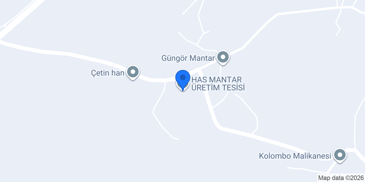 HAS MANTAR ÜRETİM TESİSİ konumu
