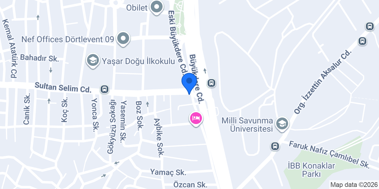 Taş Kasap Levent Şubesi konumu