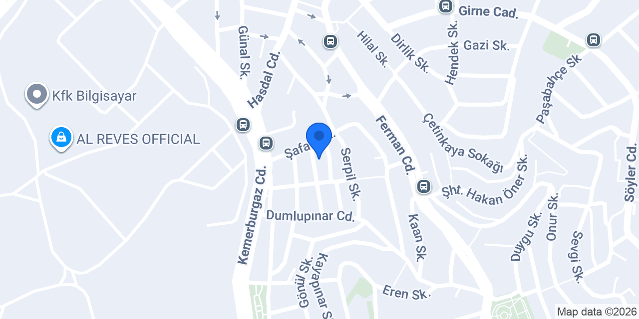 Erşah Mobilya konumu